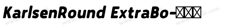 KarlsenRound ExtraBo字体转换